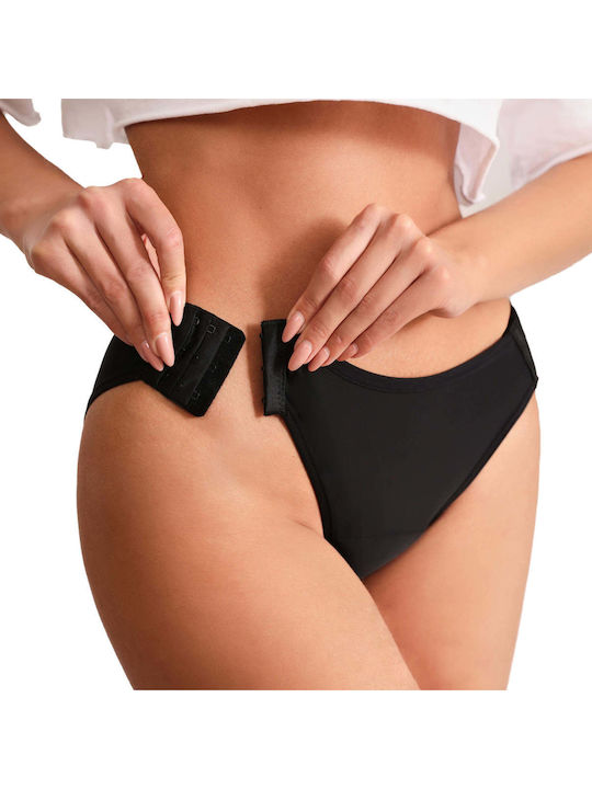 Damen-Slip Menstruell Schwarz