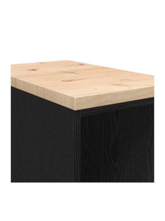 Dulap De Depozitare Pentru Birou Din Lemn Masiv Nuanță De Lemn 30x51x85cm