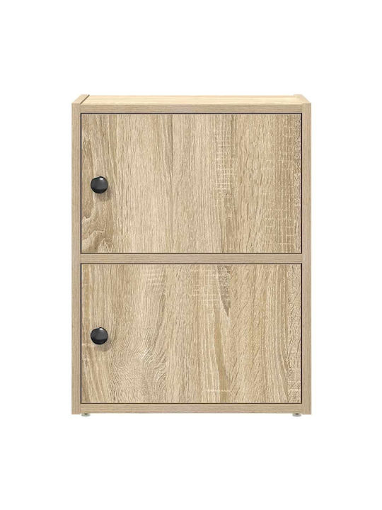 Living Room Display Cabinet Made of Particle Board Brown 40x24x52cm