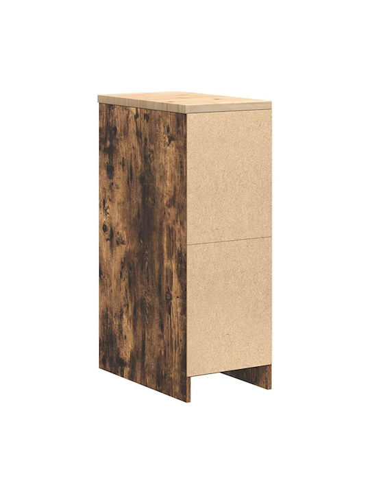 Living Room Cabinet Made of Solid Wood Brown 30x51x85cm