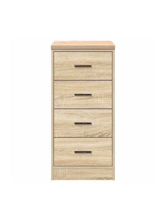 Living Room Display Cabinet Made of Solid Pine Wood 40x51x85cm