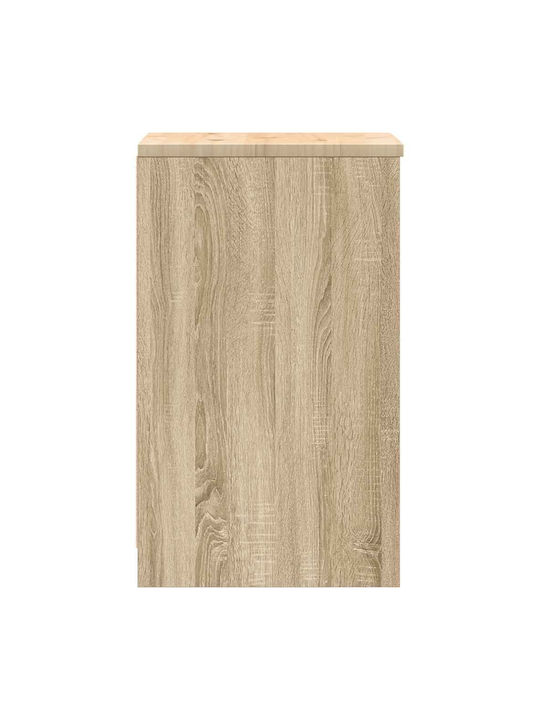 Living Room Cabinet Made of Solid Wood Brown 40x51x85cm