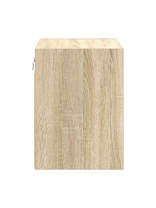 Wall Living Room Cabinet made of Particle Board Brown 40x30x41cm
