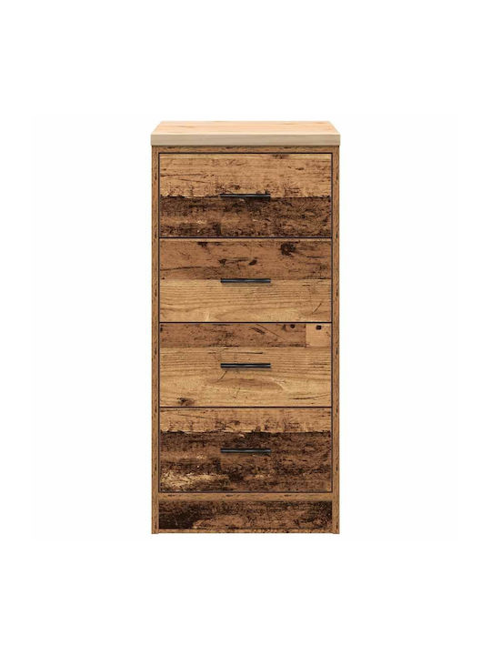 Ντουλάπι Σαλονιού από Μασίφ Ξύλο Καφέ 40x51x85cm
