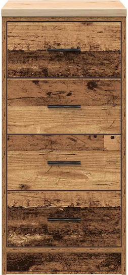 Ντουλάπι Σαλονιού από Μασίφ Ξύλο Καφέ 40x51x85cm