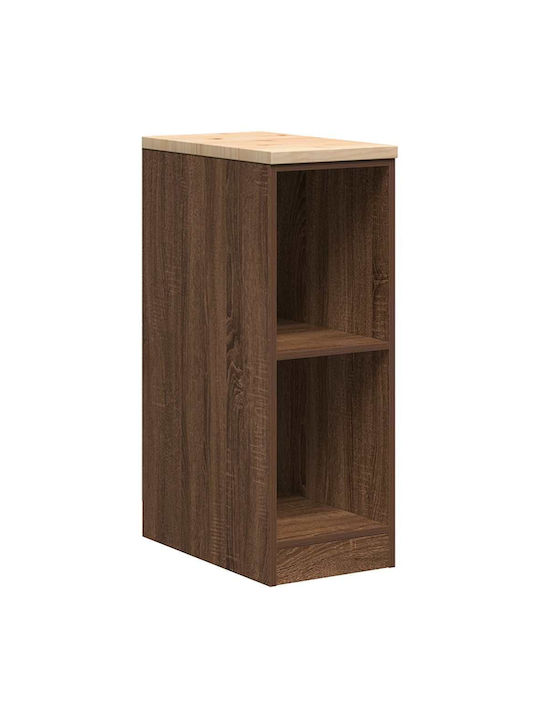 vidaXL Büroaufbewahrungsschrank aus Massivholz Natürlich 30x51x85cm