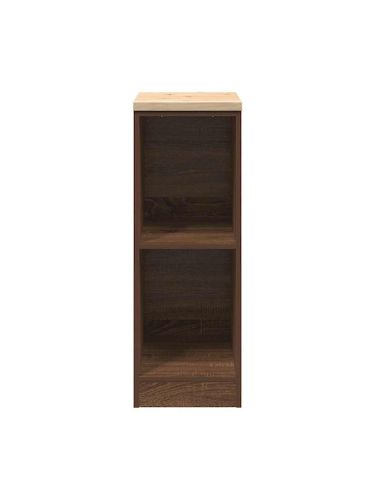 vidaXL Büroaufbewahrungsschrank aus Massivholz Natürlich 30x51x85cm