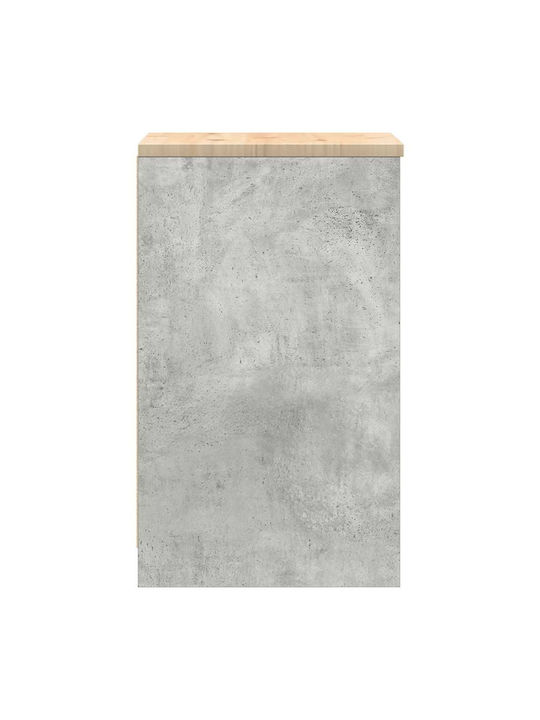 vidaXL Office Cabinet Made of Solid Wood Natural 40x51x85cm