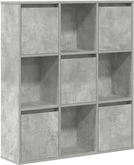Bibliotecă Gri Beton 89x24x101,5 cm