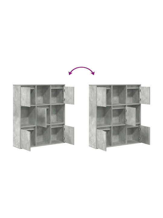Bibliothek Grau Beton 89x24x101,5cm