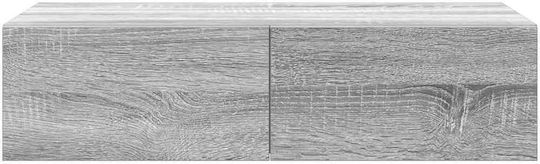 Grey Sonoma Wall Shelf 60x26.5x15 cm