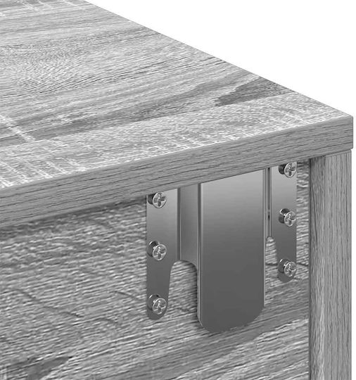 Grey Sonoma Wall Shelf 60x26.5x15 cm