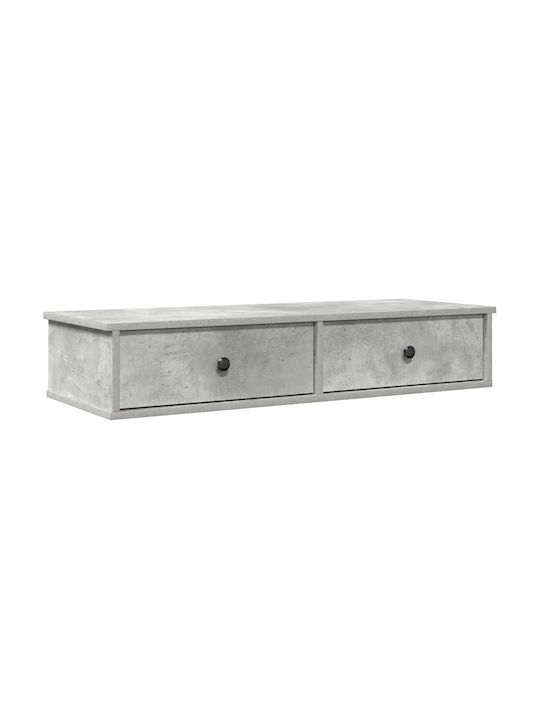 Shelf Wall Concrete Grey 100x37.5x19cm