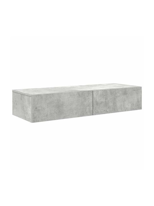 Shelf Wall Concrete Grey 100x36x19cm