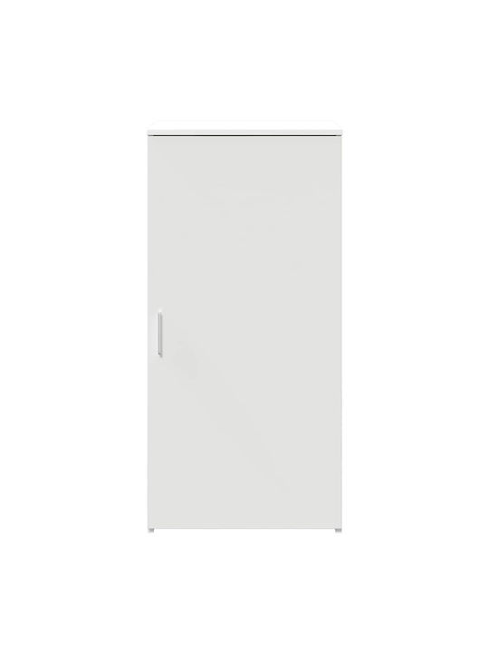 Living Room Display Cabinet Made of Particle Board White 50x45x103.5cm