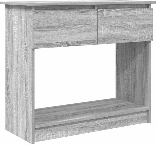 Wooden Console Table Grey Sonoma L85.5xW38.5xH74.5cm
