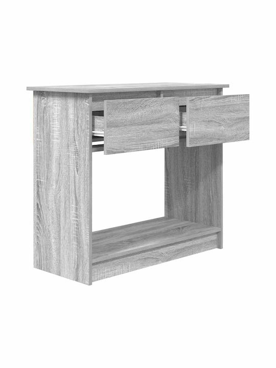 Wooden Console Table Grey Sonoma L85.5xW38.5xH74.5cm