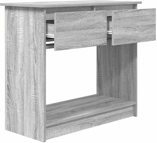 Wooden Console Table Grey Sonoma L85.5xW38.5xH74.5cm