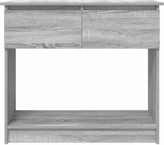 Wooden Console Table Grey Sonoma L85.5xW38.5xH74.5cm