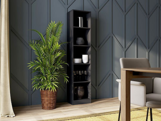 Bibliothek R40 Schwarz Schwarze 40x30x182cm