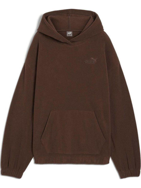 Elevated Winterized Hanorac pentru femei Cu glugă Brown