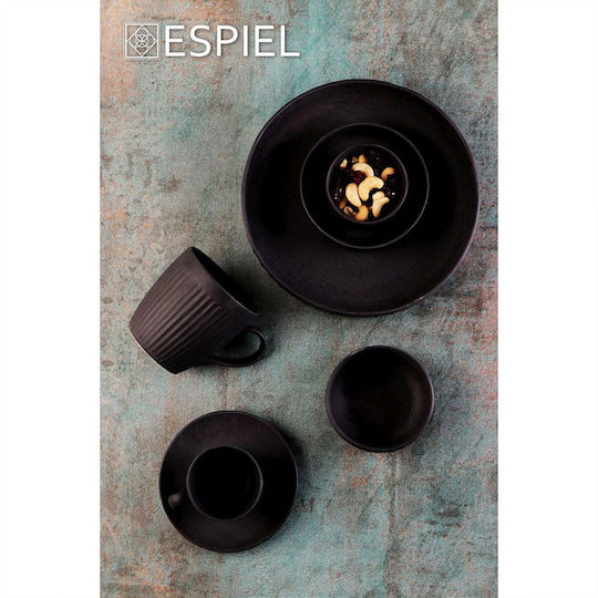 Espiel Jumbo Tasse Kaffee aus Porzellan Schwarz