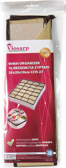 Viosarp Организатор за Чекмеджета в Екрю Цвят 36x28x10см