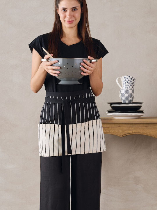 Kentia Cucinare Apron Black 39x70cm
