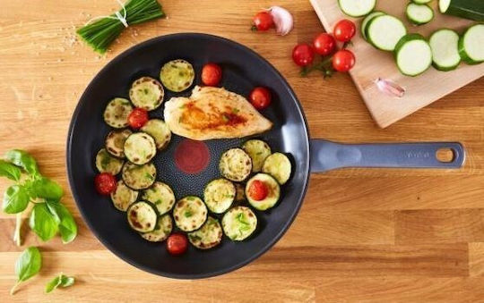 Tefal Daily Cook Σετ Τηγάνια από Αλουμίνιο Silver με Αντικολλητική Επίστρωση 2τμχ
