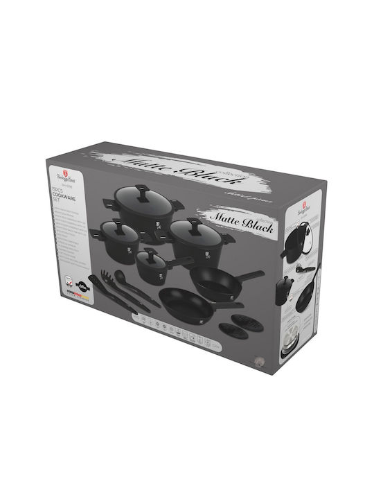 Berlinger Haus Set de vase de gătit Matte Black BH-8198 15buc