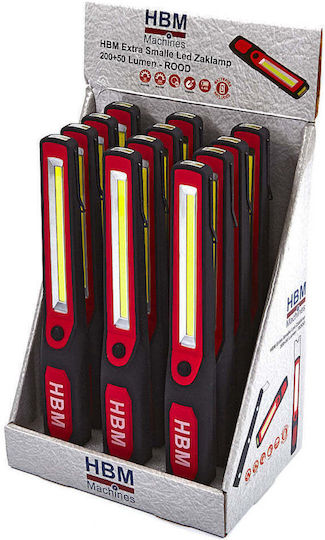 HBM Machines Φακός Συνεργείου Μπαταρίας LED με Φωτεινότητα έως 250lm