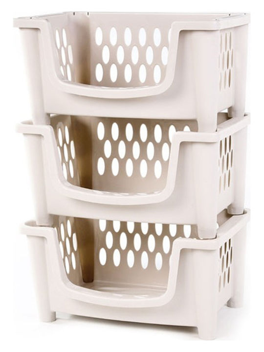 Homeplast Carina Καλάθι Αποθήκευσης Πλαστικό 48.5x34x25cm