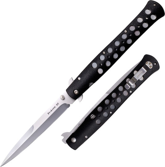 Set Two Stiletto Knives Locking Blade Belt Attachment 33 Cm
