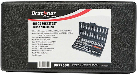 Ratschen- & Steckschlüssel-Sets 1\4" 46Stück