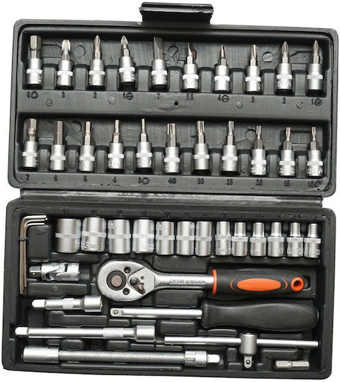 Ratschen- & Steckschlüssel-Sets 1\4" 46Stück