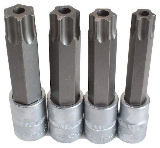Torx Bit Set Hole 1/2 T70-t100