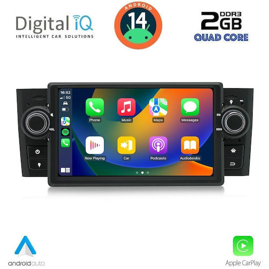 Ηχοσύστημα Αυτοκινήτου για Fiat Grande Punto 2005-2012 (Bluetooth/USB/AUX/WiFi/GPS/Apple-Carplay/Android-Auto) με Οθόνη Αφής 7"