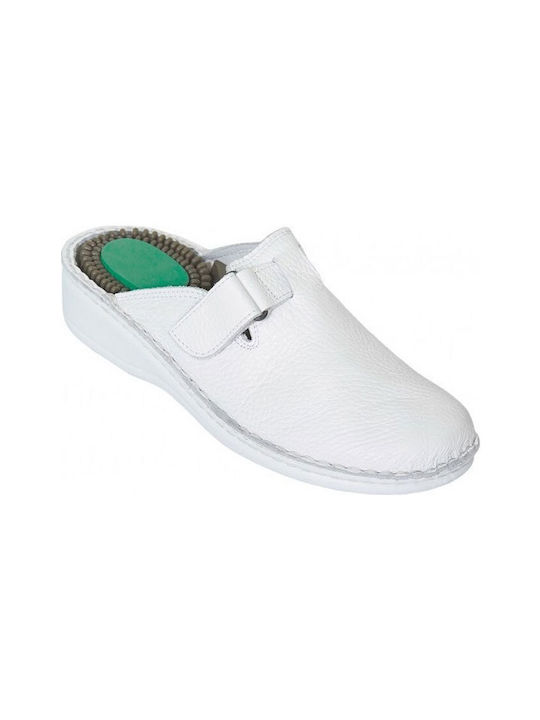 Emanuele Men's Anatomic Clogs White