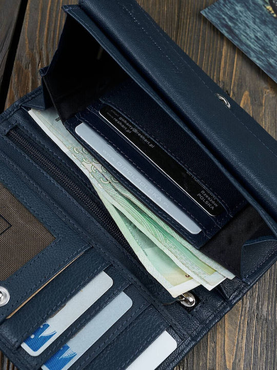 Дамско Портмоне Класически с RFID Тъмносин