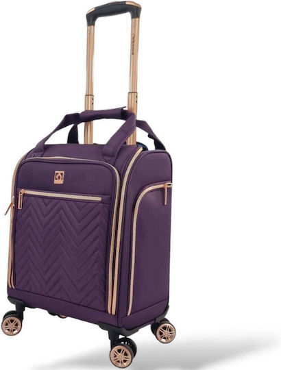 Diplomat Valiză de Călătorie Cabină Violet cu 4 roți Înălțime 55cm