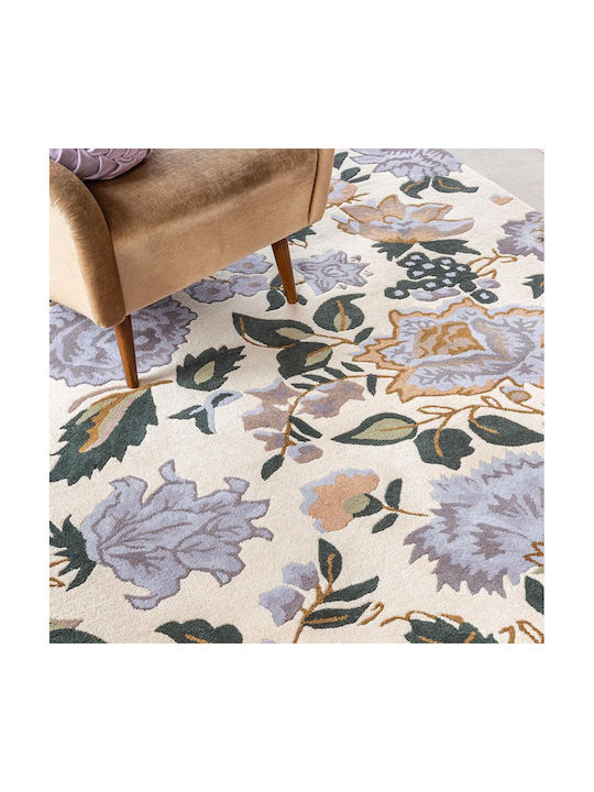 Laura Ashley Wendling Floral Lucrat manual Covor Rectangular Din lână Violet