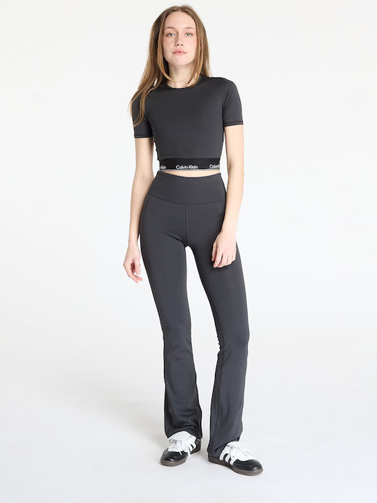 Training Women's Long High Waist Black Leggings