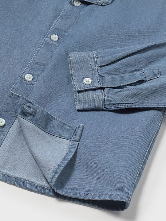 Kinder Hemd Langarm Denim Jean