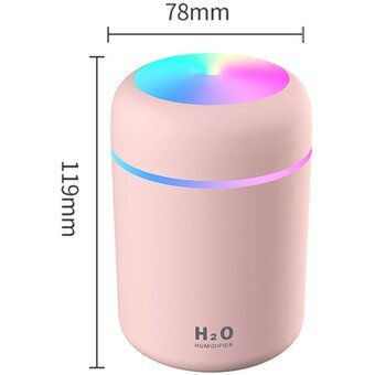 Diffuser Humidifier Rgb Lights 2 Modes Premium Deosebit Model Pink Original Deals