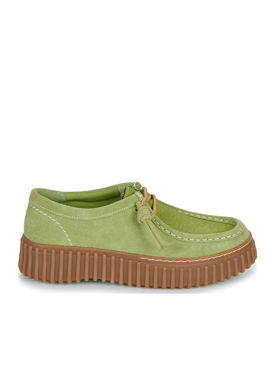 Torhill Bee Women's Suede Oxford Shoes Green
