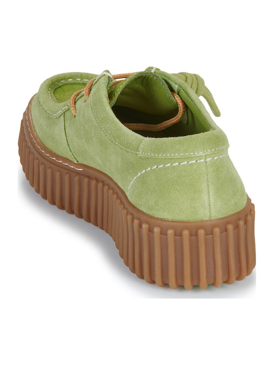 Torhill Bee Women's Suede Oxford Shoes Green