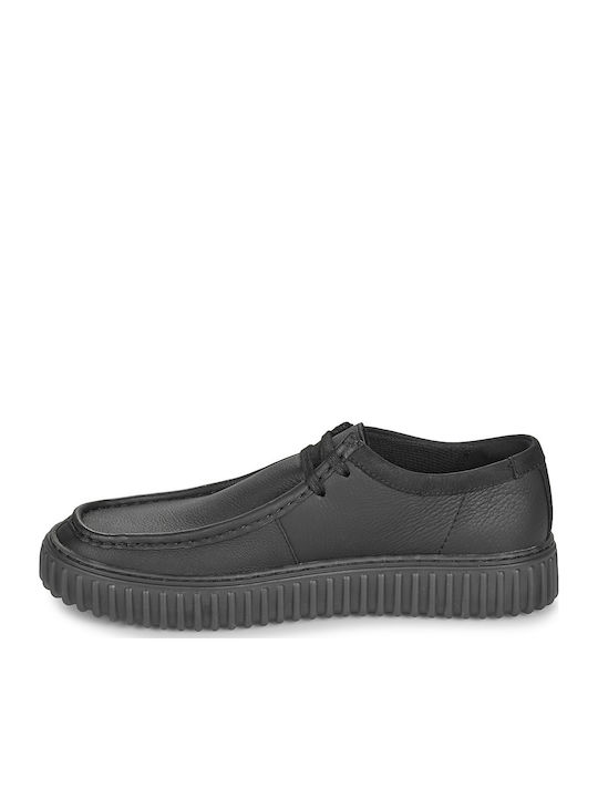 Torhill Lo Men's Leather Casual Shoes Black