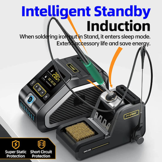 Fnirsi Soldering Station Electric 200W with Temperature Setting