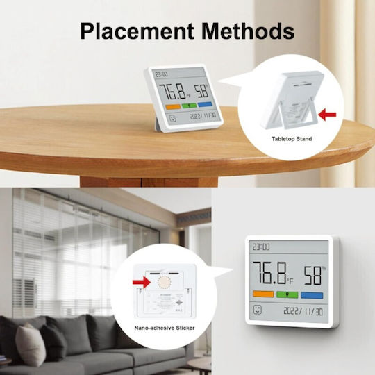 ATuMan Digital Termometru & Higrometru pentru utilizare în interior