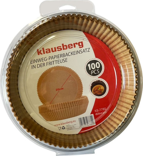 Klausberg Αντικολλητικά Χαρτιά για Air Fryer 20x20εκ. 100τμχ